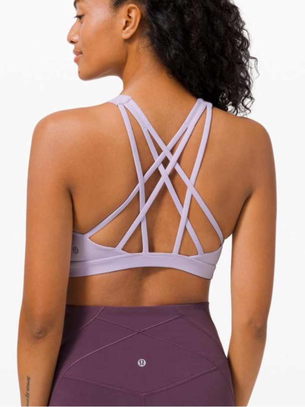 Lululemon Free To Be Serene Bra in Lavender Dew Size 8 Luxtreme Fabric - Picture 9 of 9
